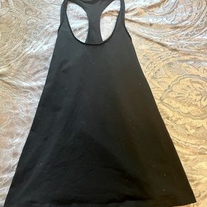 2 Black Lululemon tanks for sale.